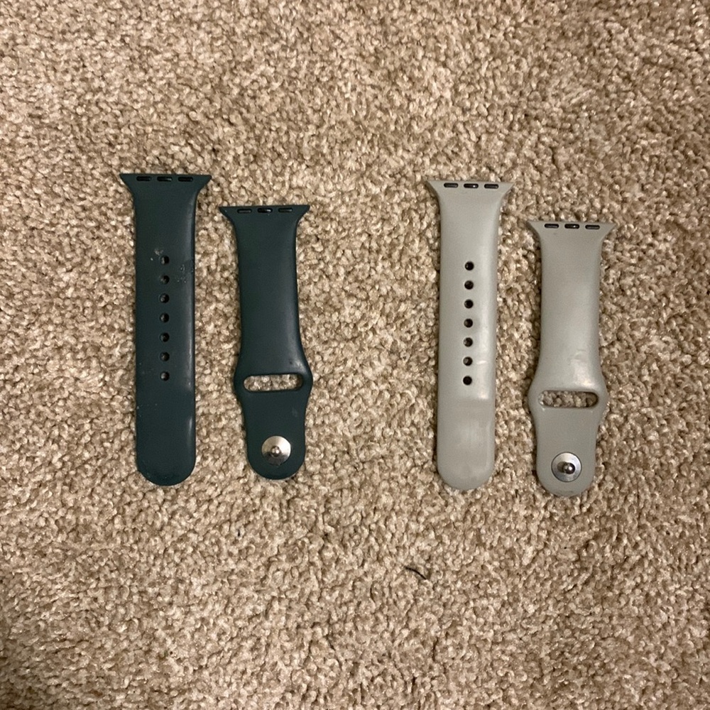 Apple Watch 40mm Small/Medium 2 Count Silicon Bands